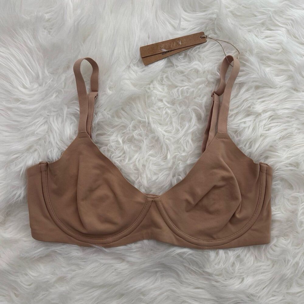 Skims Fits Everybody Unlined Demi Bra Clay Size 36D